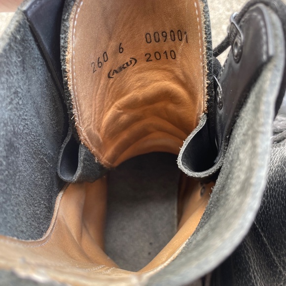 Vintage AKU Combat Boots For Parachutists — Black Leather main image 7